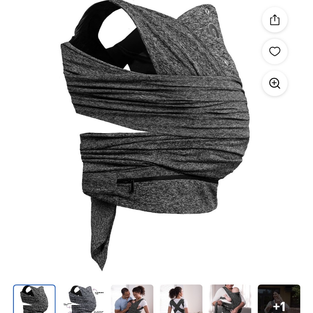 Boppy Dark Gray Wrap